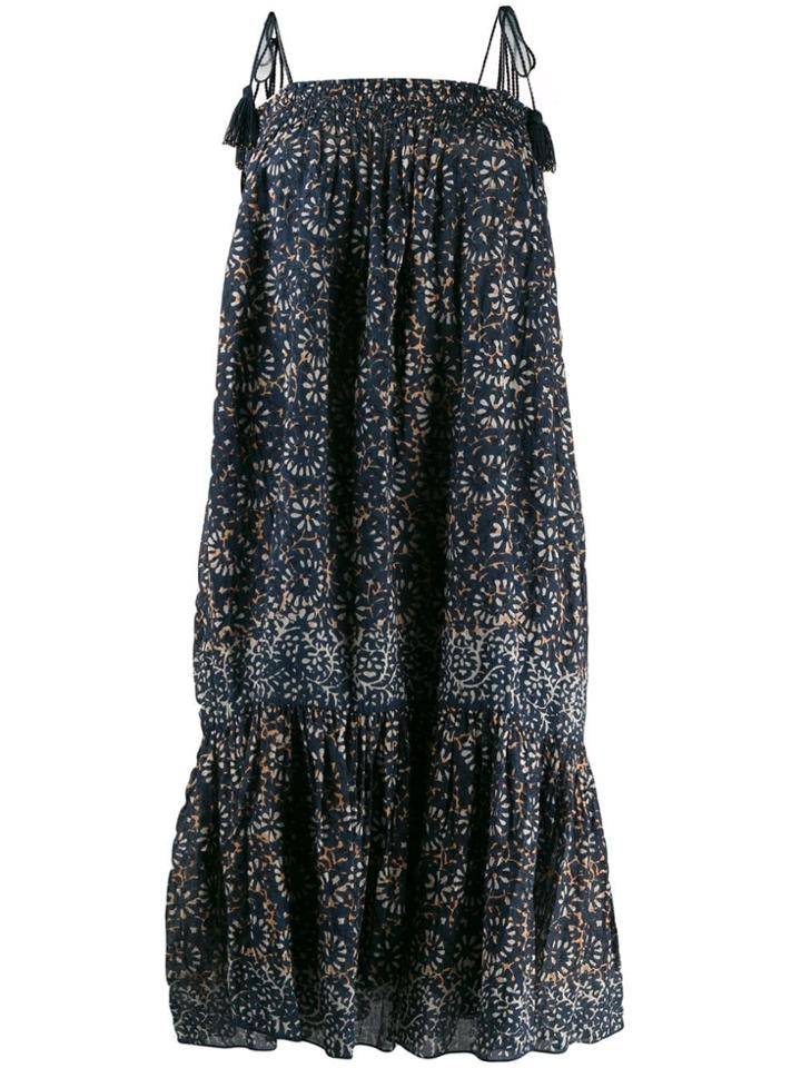 Ulla Johnson Printed Midi Tent Dress - Blue