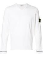 Stone Island Long Sleeved T-shirt - White