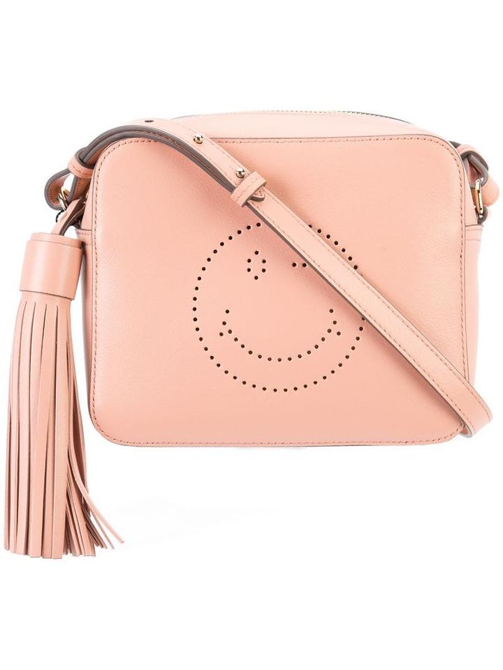 Anya Hindmarch Smiley Crossbody Bag - Pink