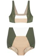 Adriana Degreas - Hot Pants Bikini Set - Women - Polyamide/spandex/elastane - P, Green, Polyamide/spandex/elastane