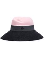 Maison Michel Colour Block Felt Hat, Women's, Size: Medium, Pink/purple, Cotton/rabbit Felt/viscose