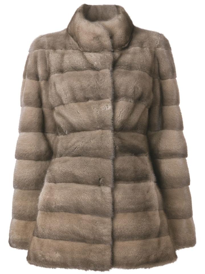 Liska Valencia Short Coat - Brown