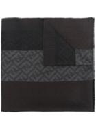 Fendi Ff Logo Scarf - Brown