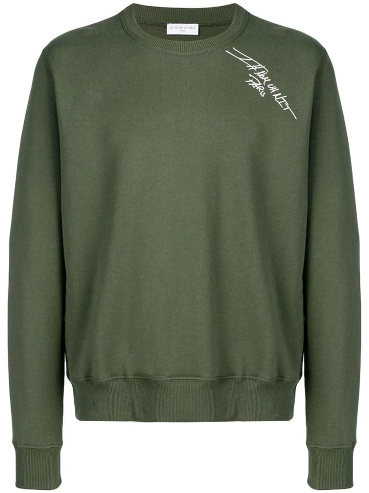 Ih Nom Uh Nit Logo Print Sweatshirt - Green