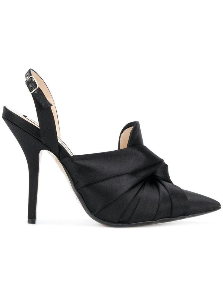 Nº21 Slingback Twisted Detail Pumps - Black