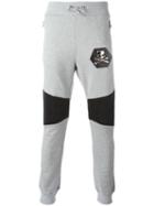 Philipp Plein Gold Card Track Pants, Size: Medium, Grey, Cotton/polyurethane/polyester