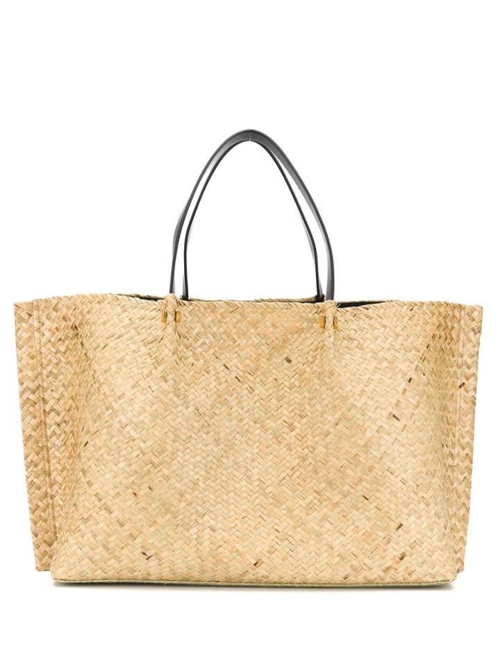 Valentino Woven Tote Bag - Neutrals