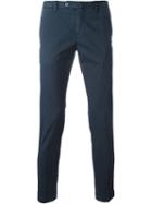 Pt01 Slim Chino Trousers, Men's, Size: 50, Blue, Cotton/spandex/elastane