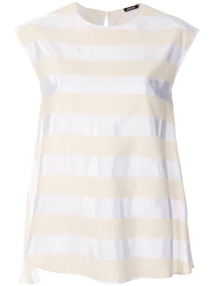 Aspesi Striped Blouse - Nude & Neutrals