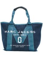 Marc Jacobs - Logo Stitch Panel Tote - Women - Cotton - One Size, Blue, Cotton