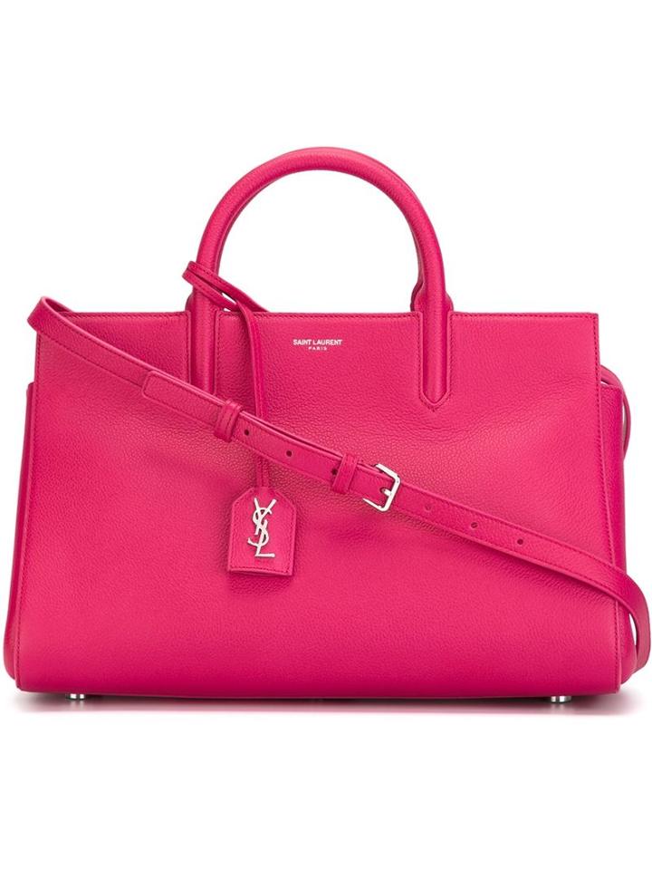Saint Laurent Small 'rive Gauche' Tote, Women's, Pink/purple
