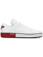 Prada Platform Sole Sneakers - White