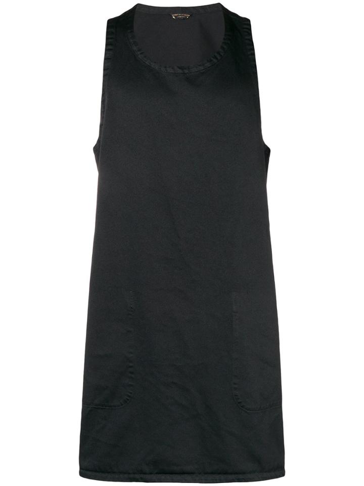 Comme Des Garçons Homme Plus Open Back Long Tank Top - Black