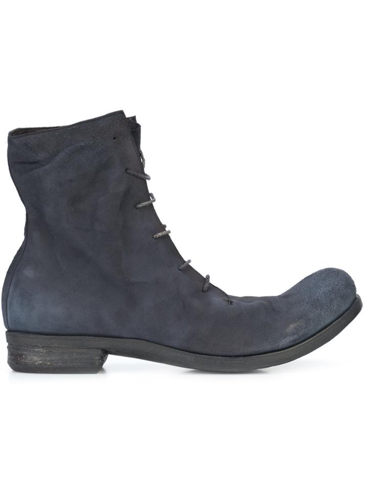 A Diciannoveventitre Laced Ankle Boots - Black
