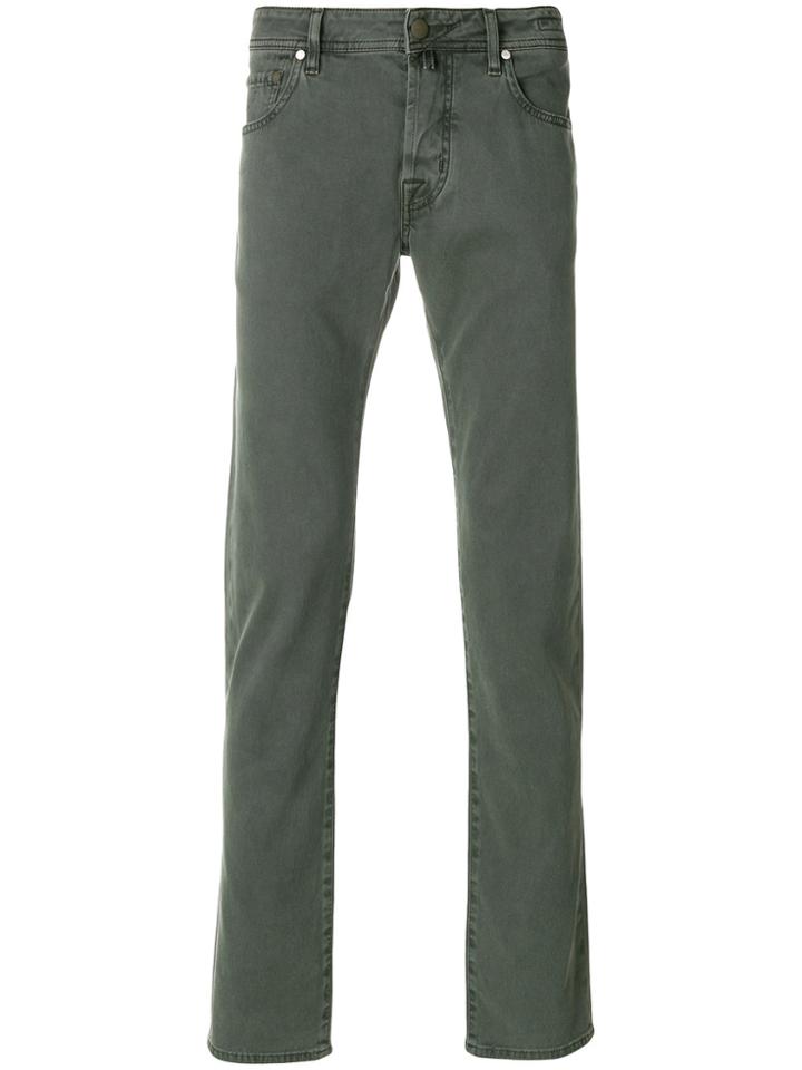 Jacob Cohen Straight Leg Denim Jeans - Green