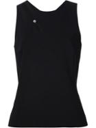 Mugler Cut Out Detail Top, Women's, Size: 40, Black, Acetate/viscose/spandex/elastane
