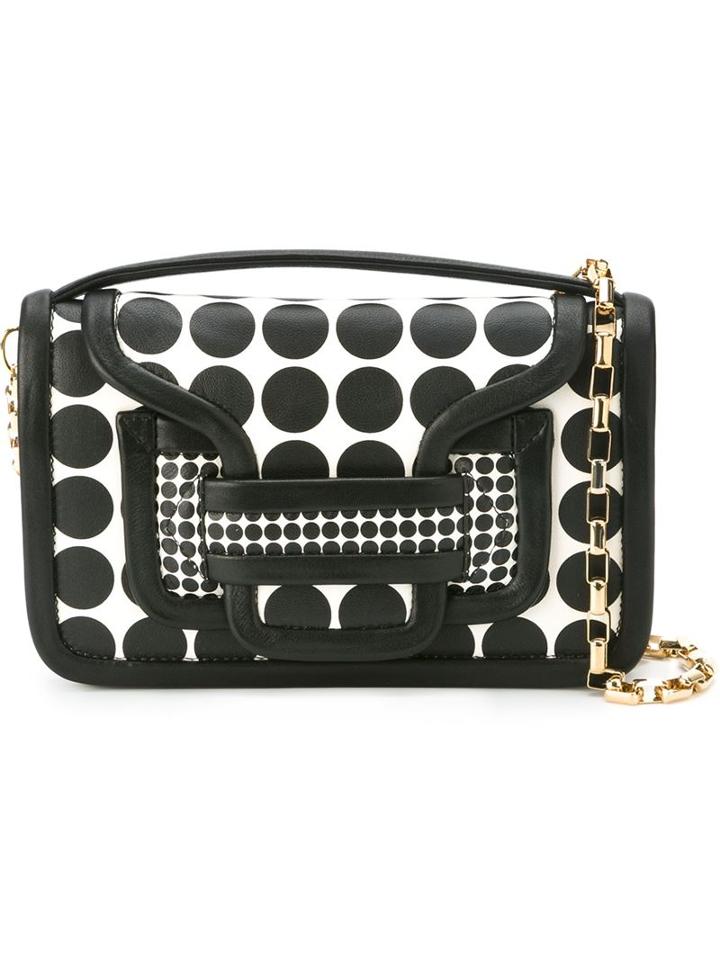 Pierre Hardy Alpha Shoulder Bag, Women's, Black, Leather