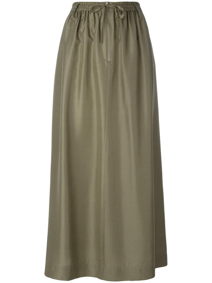 Joseph Midi Full Skirt - Green