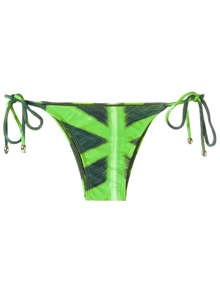 Blue Man Printed Bikini Bottom, Women's, Size: P, Green, Lyocell