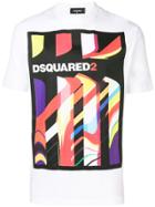Dsquared2 Logo Print Crew Neck T-shirt - White