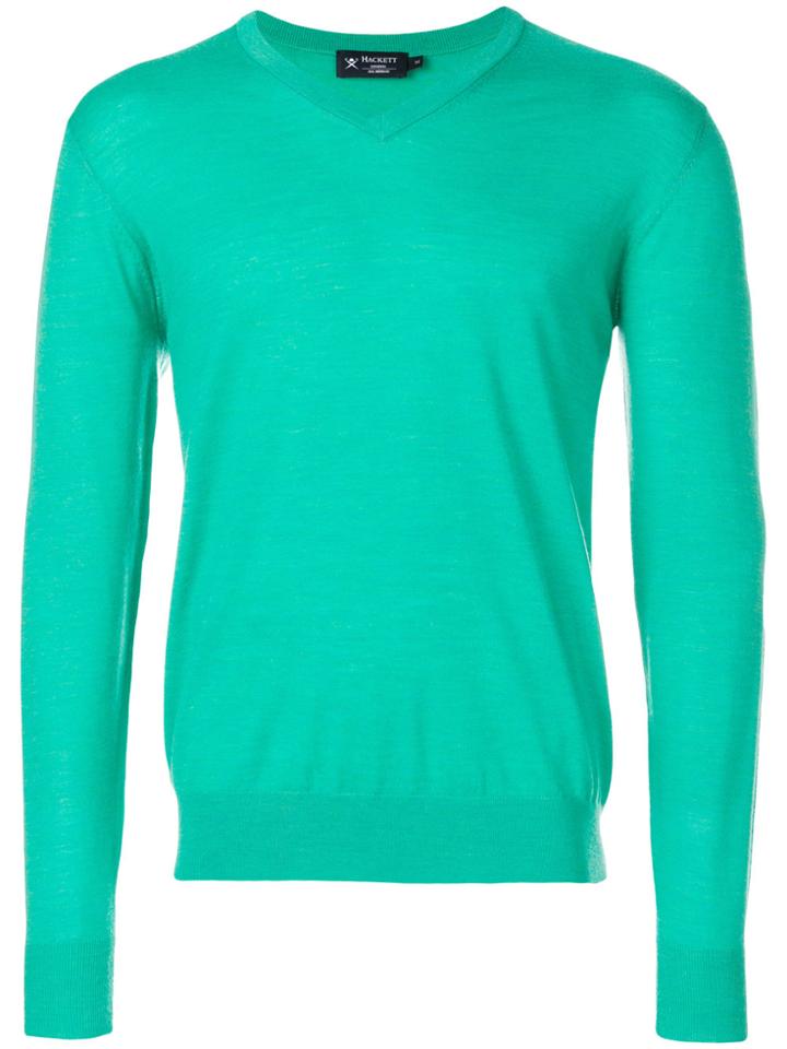 Hackett V-neck Sweater - Green