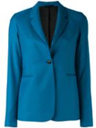 Paul Smith - Single Button Blazer - Women - Cupro/wool - 46, Blue, Cupro/wool