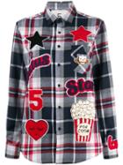 5 Progress Patch Detail Tartan Shirt - Blue