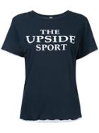 The Upside - Logo Print T-shirt - Women - Cotton - Xs, Blue