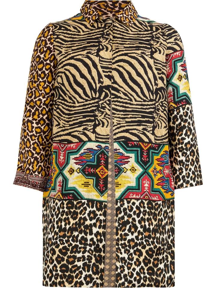 Pierre-louis Mascia Reversible Patterned Shirt - Neutrals