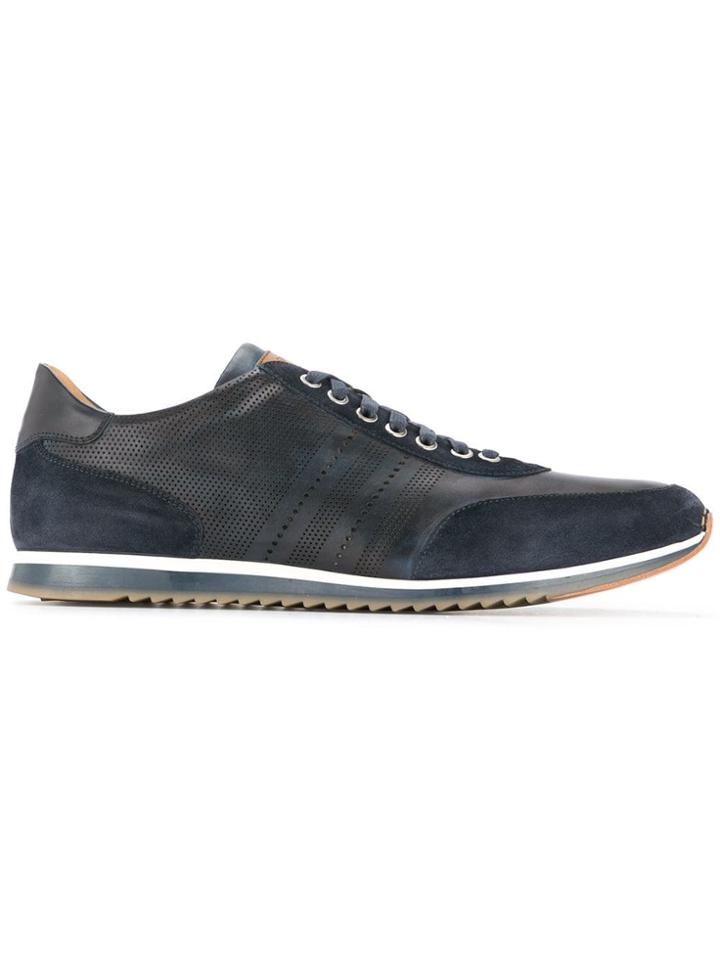 Magnanni Logo Detail Sneakers - Blue