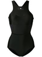 Adidas By Stella Mccartney High Neck Swimsuit - Black