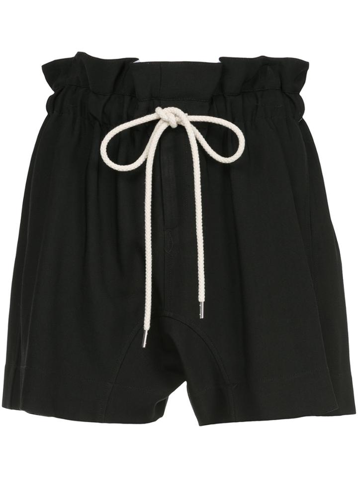 Bassike Paper Bag Shorts - Black