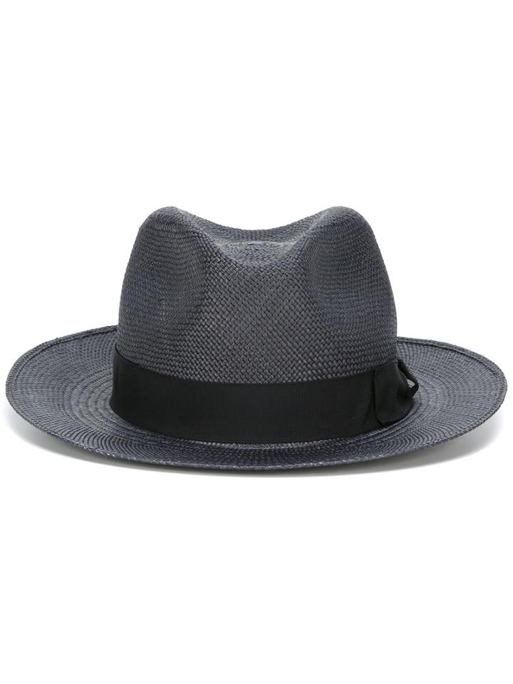 Borsalino Quito Panama Hat, Men's, Size: 60, Blue, Straw
