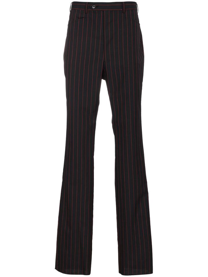 John Lawrence Sullivan Pinstripe Suit Trousers - Black