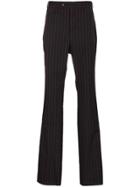 John Lawrence Sullivan Pinstripe Suit Trousers - Black