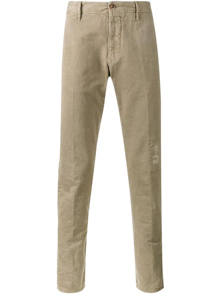 Incotex Classic Chinos, Men's, Size: 36, Nude/neutrals, Cotton