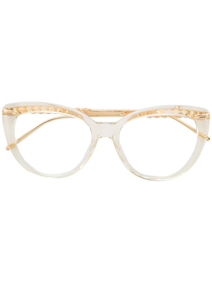 Boucheron Cat Eye Glasses - Metallic