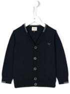 Armani Junior V-neck Cardigan, Boy's, Size: 10 Yrs, Blue