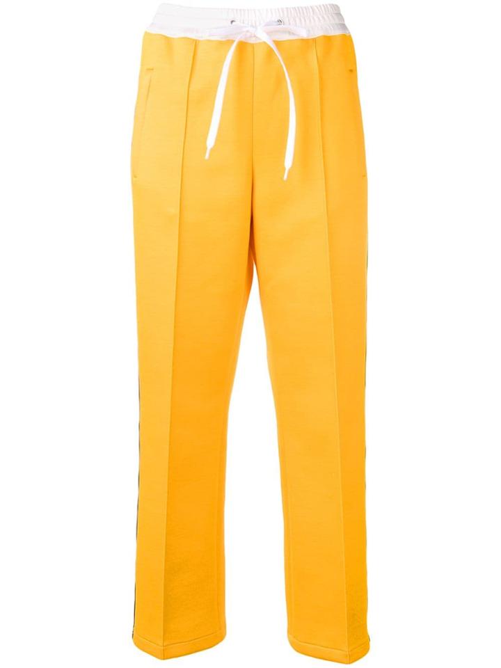 Miu Miu Logo Band Track Trousers - Yellow