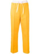 Miu Miu Logo Band Track Trousers - Yellow