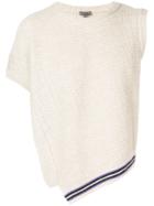 Lanvin Asymmetric One Sleeved Sweater - Nude & Neutrals
