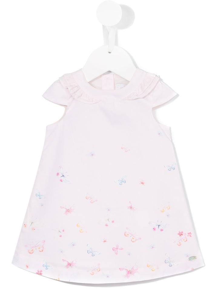 Tartine Et Chocolat - Butterfly Print Dress - Kids - Cotton - 6 Mth, Pink/purple