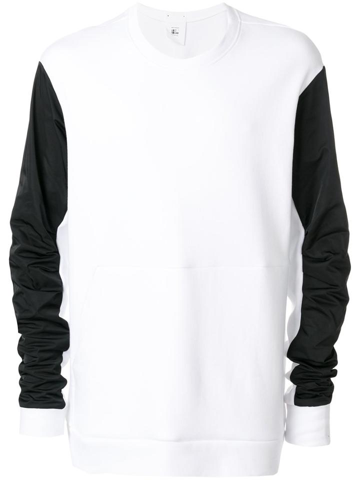 Lost & Found Rooms - Technical Sleeve Sweatshirt - Men - Cotton/polyester - S, White, Cotton/polyester