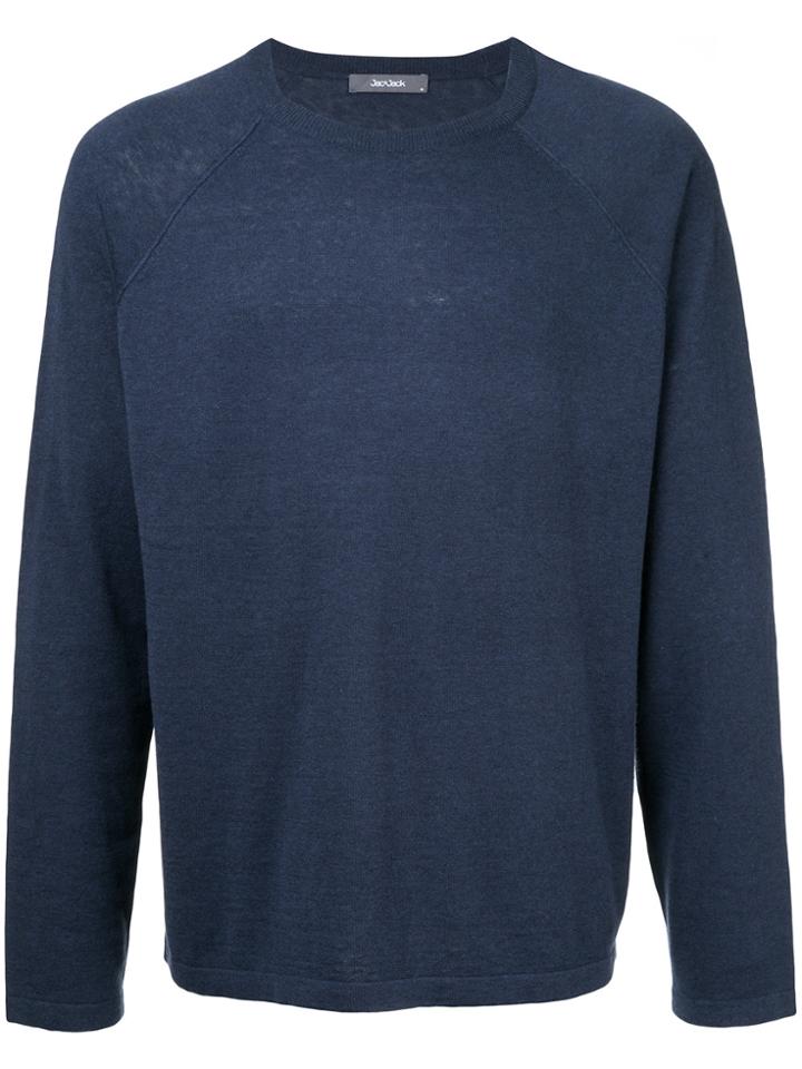 Jac+ Jack Loose Fit Sweater - Blue