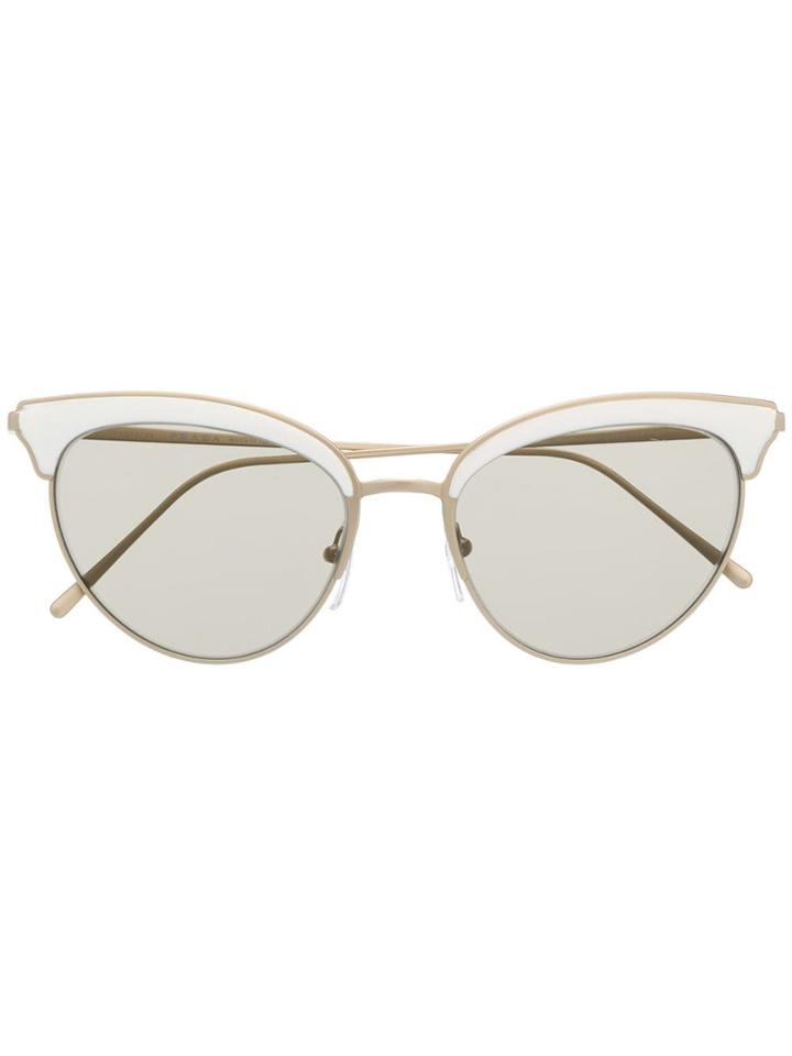 Prada Eyewear Cat-eye Sunglasses - Gold
