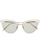 Prada Eyewear Cat-eye Sunglasses - Gold