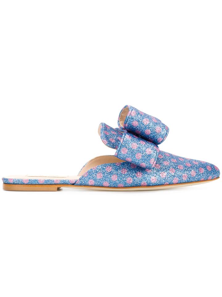 Polly Plume Dancing Queen Mules - Blue