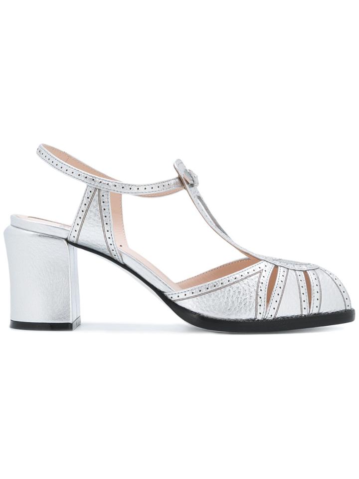 Fendi Metallic Sandals