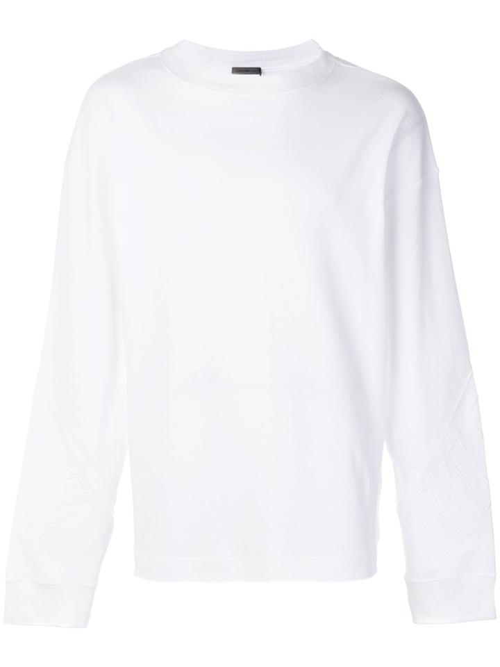 Ck Jeans Long Sleeve T-shirt - White