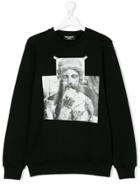 Neil Barrett Kids Sculpture Print Sweatshirt - Black